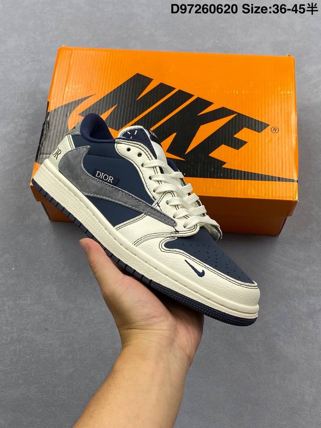 Corporate-level Nike Air Jordan 1 Low custom color Custom Aj joint-high-end cust