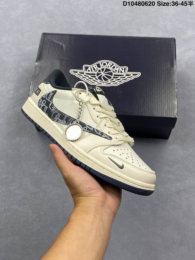 Travis Scott x Fragment Design x Air Jordan 1 Low Og Sp Aj1 Joe 1 Givenchy joint