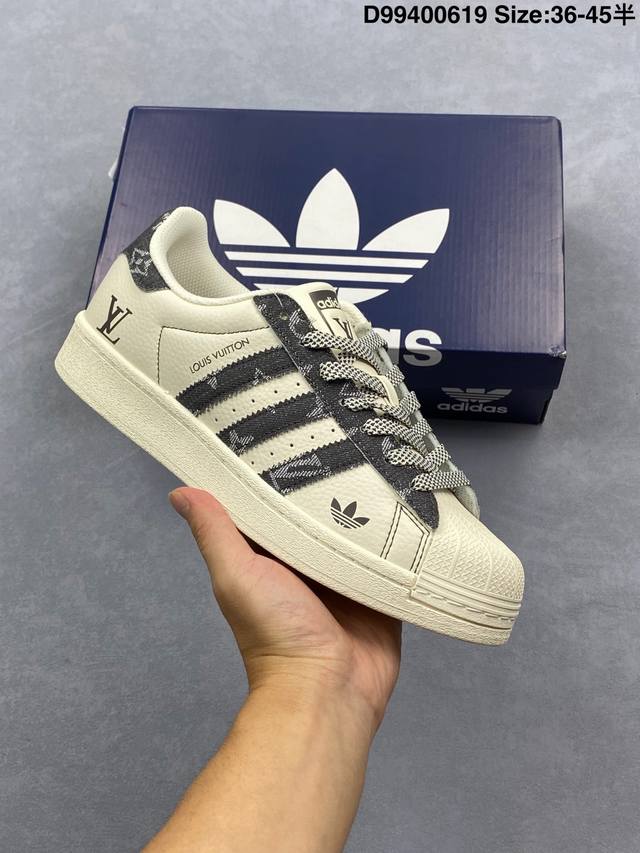 Adidas Originals Superstar Shell Toe 'Diy' Series Low-top Classic All-match Casu