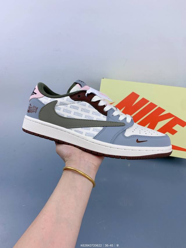 Travis Scott X Fragment Design X Jordan Air Jordan 1 Low Og Sp "Stussy Joint ---