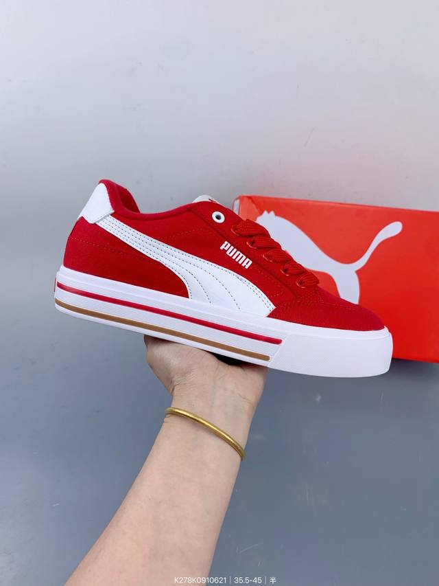 Puma Court 2025 new thick-soled height-enhancing sports casual shoes retro class