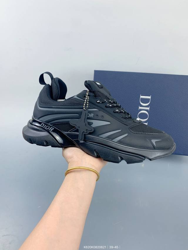 Dior And Lewis Hamilton B44 Blade round toe lace-up low-top casual shoes Size: a