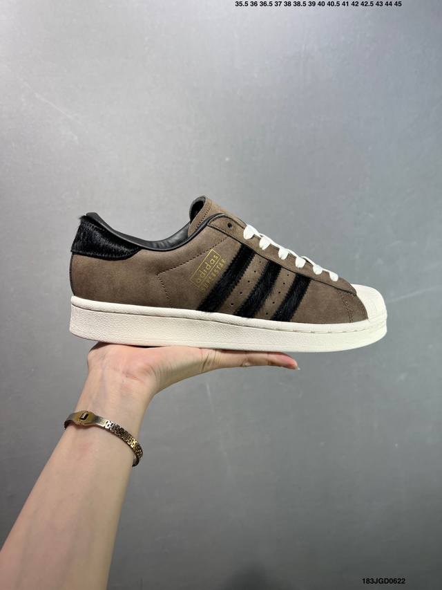 Adidas Superstar series Vintage comfortable thin bottom shell head series low to
