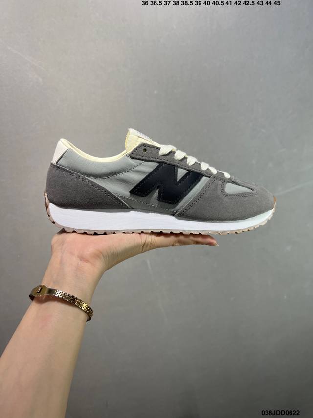 New Balance Nb 471 series fabric cow split leather retro fashion non-slip wear-r