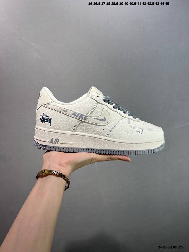 Nike Air Force 1 '07 Low "Stussy co-branded beige Nike hook" Air Force One low-t