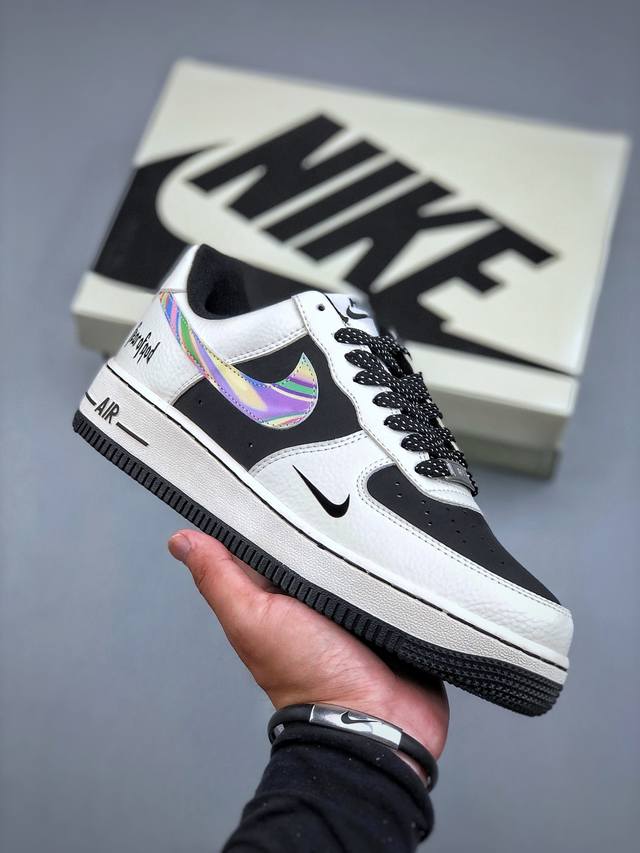 Nike Air Force 1'07 Low Fod co-branded white and gray colorful hook Air Force On