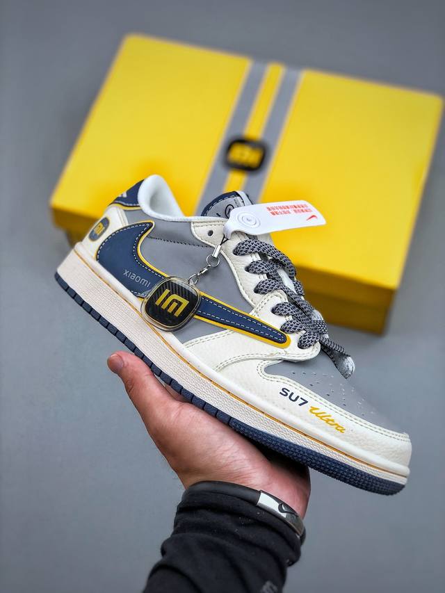Travis Scott X Fragment Design X Air Jordan 1 Low Og Sp Aj1 Qiao 1 Xiaomi Joint