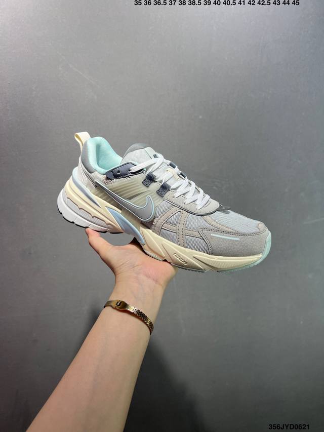 Corporate-level Nike V2K Run running shoes, retro style, mesh breathable sports