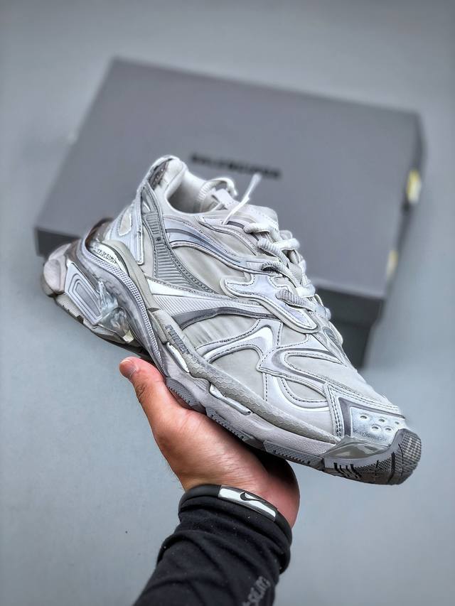 Xa version high-end brand-Balenciaga Runner 2 Paris handmade old-fashioned joggi