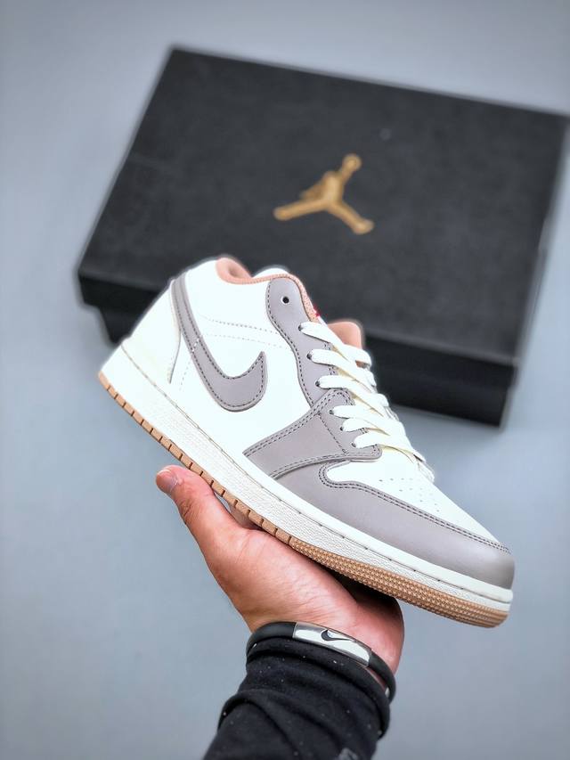 K version] Air Jordan 1 Low Aj1 Joe 1 meter gray low-top cultural casual sneaker