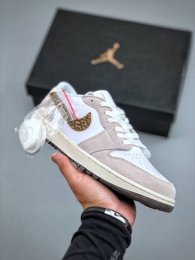 Air Jordan 1 Low Golf Aj1 Jordan 1 new golf version white gray gold color Dd9315