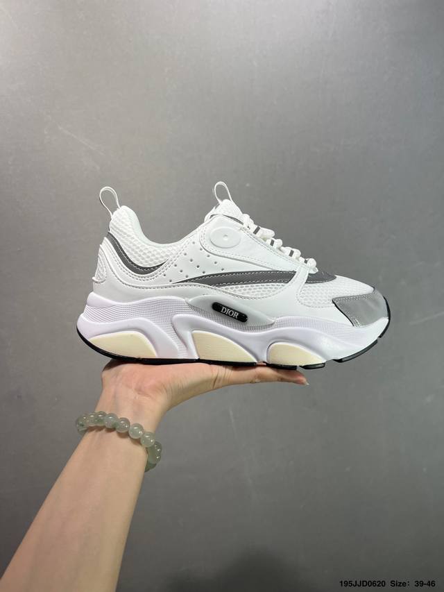 Dior mesh fabric thick sole lace-up casual low-top sneakers unisex dad shoes Thi