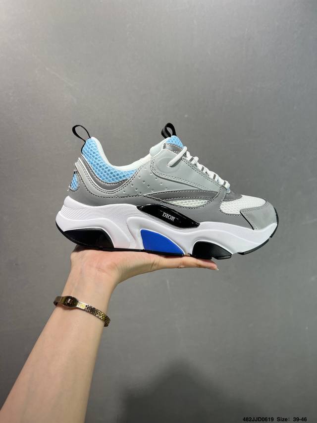 Dior mesh low-top sports casual shoes This series uses black mesh, white and bla