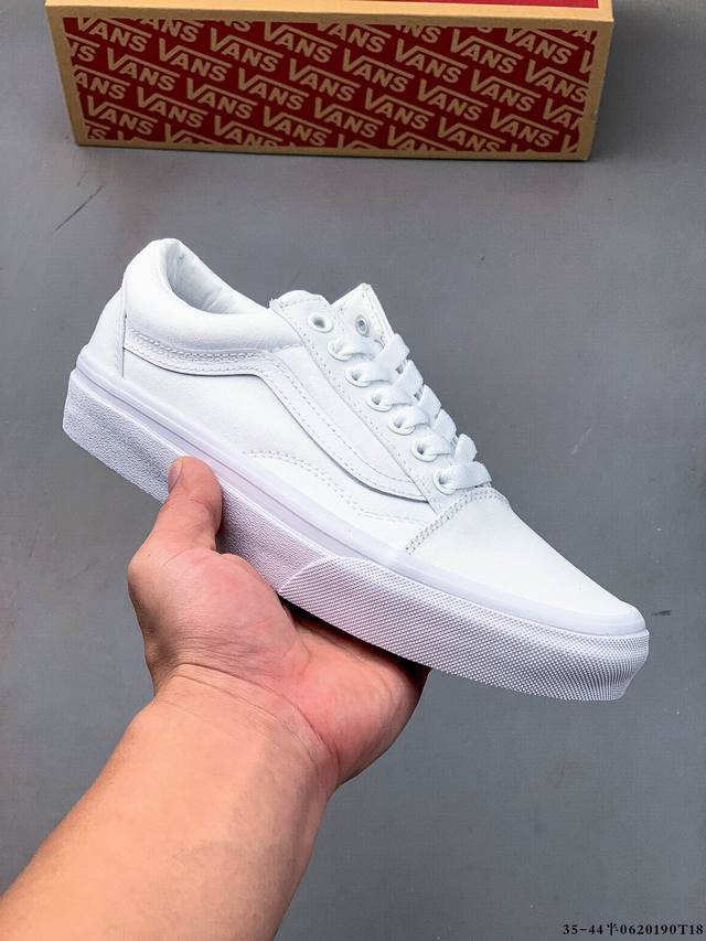 Vulcanized genuine label! Vans Old Skool classic low-top casual all-match skateb