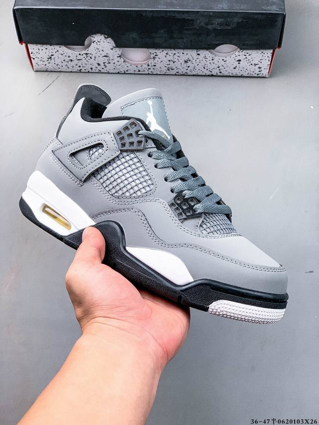 Collection of pictures Second layer of genuine label! Air Jordan 4 Aj4 mid-top r