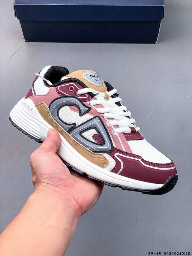 Dior B30 Retro Breathable All-match Casual Shoes B30 uses fine leather and mesh