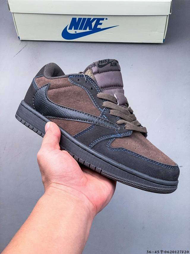 Collection Second layer real label! Nike Air Jordan Low 1 Jordan 1 low-top inver