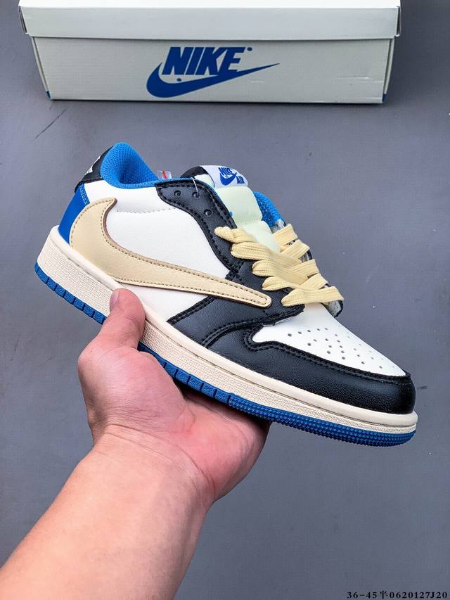 Second layer genuine label! Nike Air Jordan Low 1 Jordan 1 low-top inverted hook