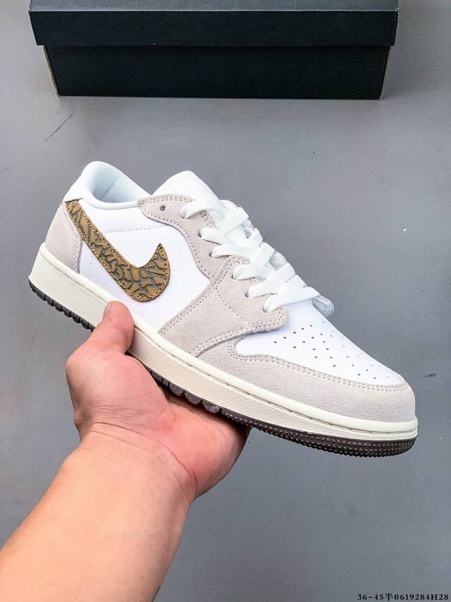 Company-level first-layer! Nike Air Jordan 1 Low Aj1 Jordan 1 low-top trendy spo