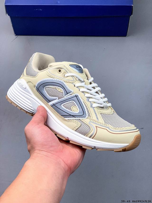 Dior B30 Retro Breathable All-match Casual Shoes B30 uses fine leather and mesh