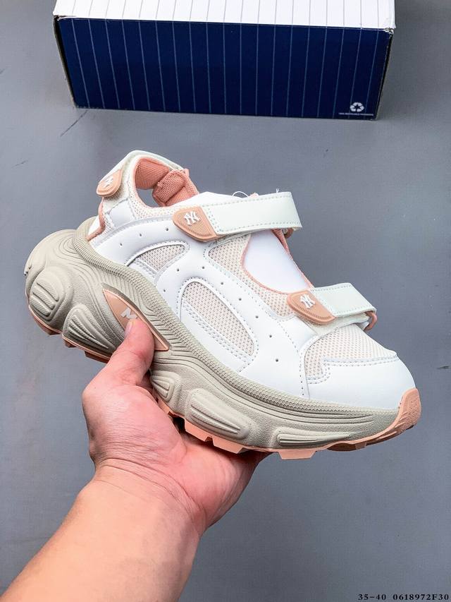 Company level! Mlb 2025 summer new casual versatile Velcro thick-soled sandals S