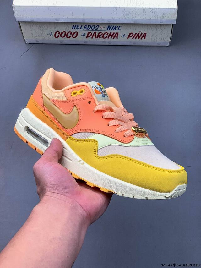 Company level! Nike Nike Air Max 1 87 limited color air cushion running shoes 06