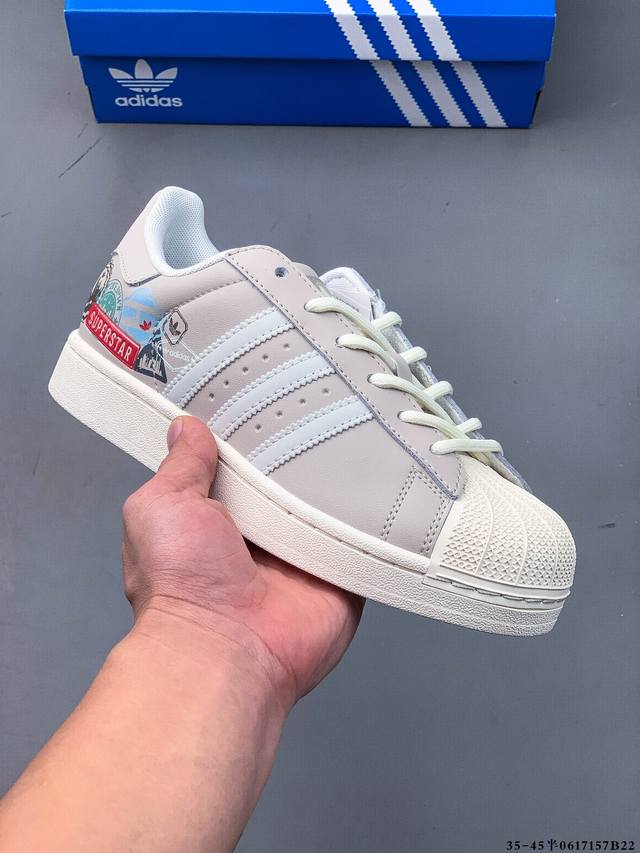 Company level! Adidas Superstar shell head classic versatile casual sneakers 061