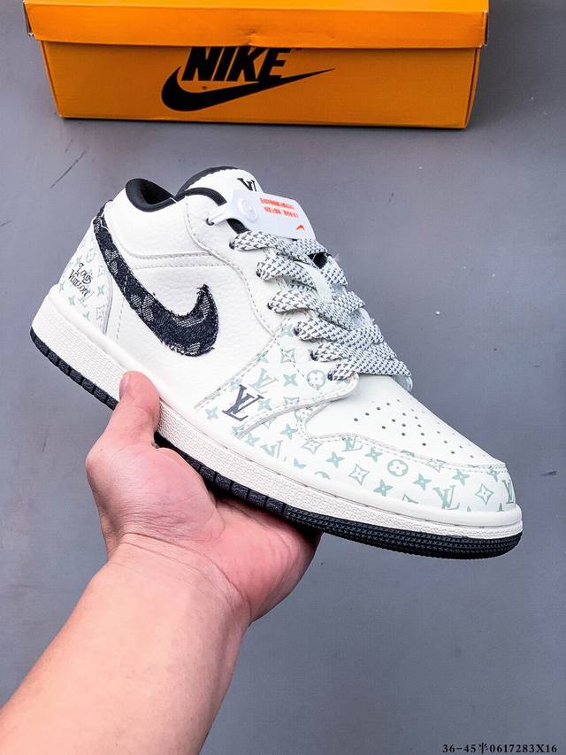 Company-level first-layer! Nike Air Jordan 1 Low Aj1 Joe 1 low-top trendy slow-m