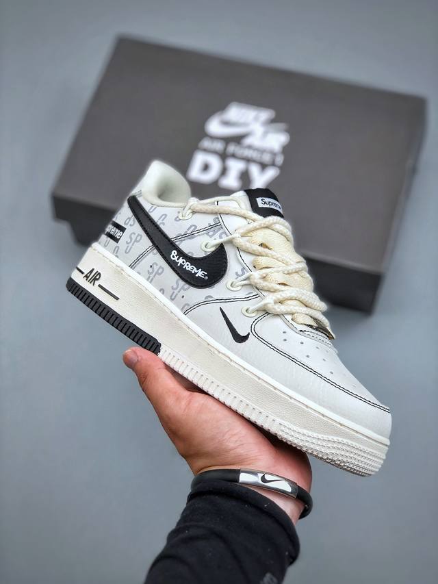 Limited edition overseas hit! High-end custom Nike Air Force 1 '07 Low Supreme j
