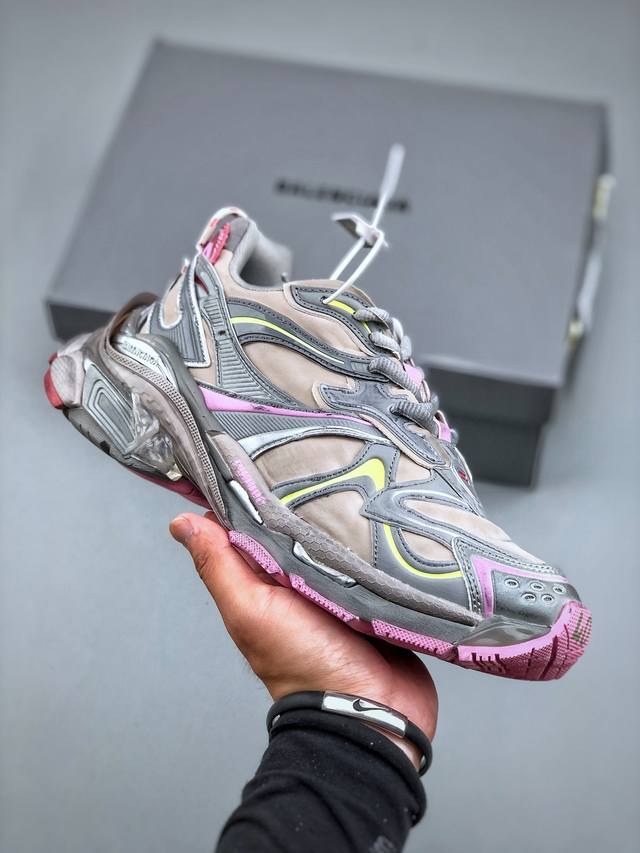 Xa version high-end brand-Balenciaga Runner 2 Paris handmade old-fashioned joggi