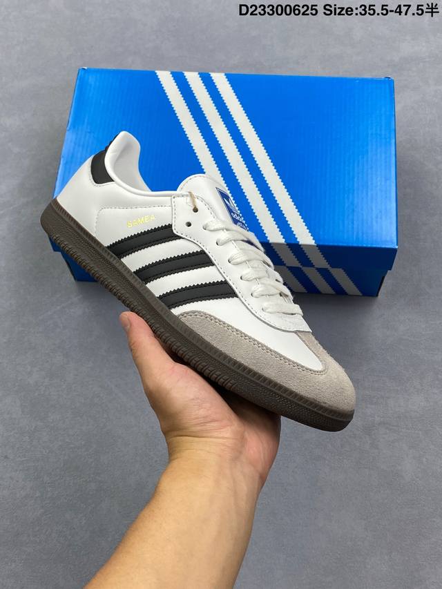 Ad Original Samba Og Retro classic lightweight sneakers Black, white and gray B7