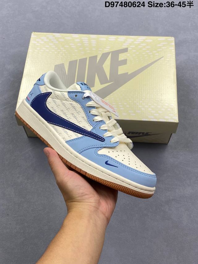 Corporate Nike Air Jordan 1 X Travis Scott Aj1 Inverted Hook Joe One Inverted Ho