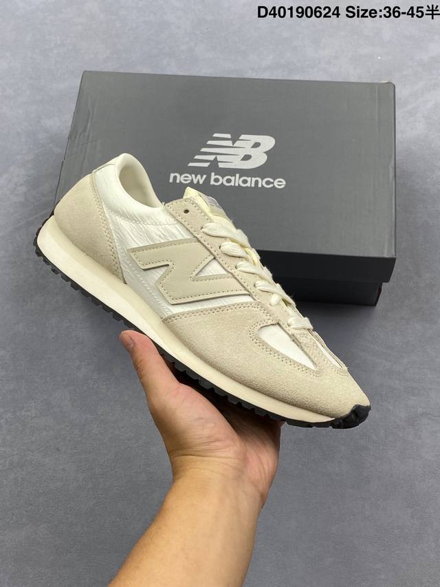 New Balance Nb 471 series fabric cow split leather retro fashion non-slip wear-r