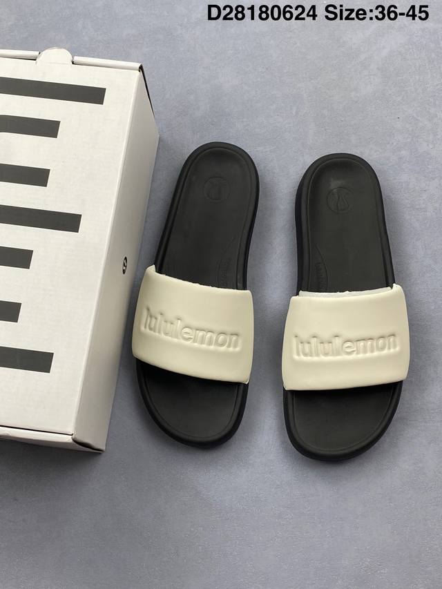 Lululemon.Restfeeltm Lululemon casual sports slippers, flip flops and beach sand