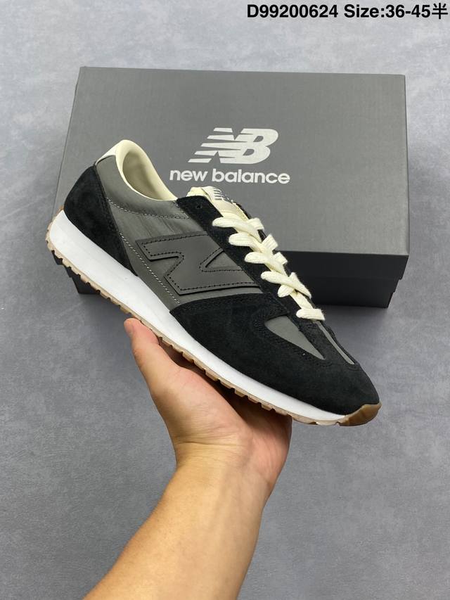 New Balance Nb 471 series fabric cow split leather retro fashion non-slip wear-r