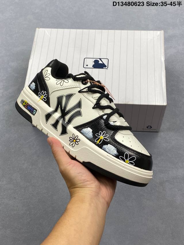 Company-level Mlb Ny printed internet celebrity dad shoes graffiti prank Inner h