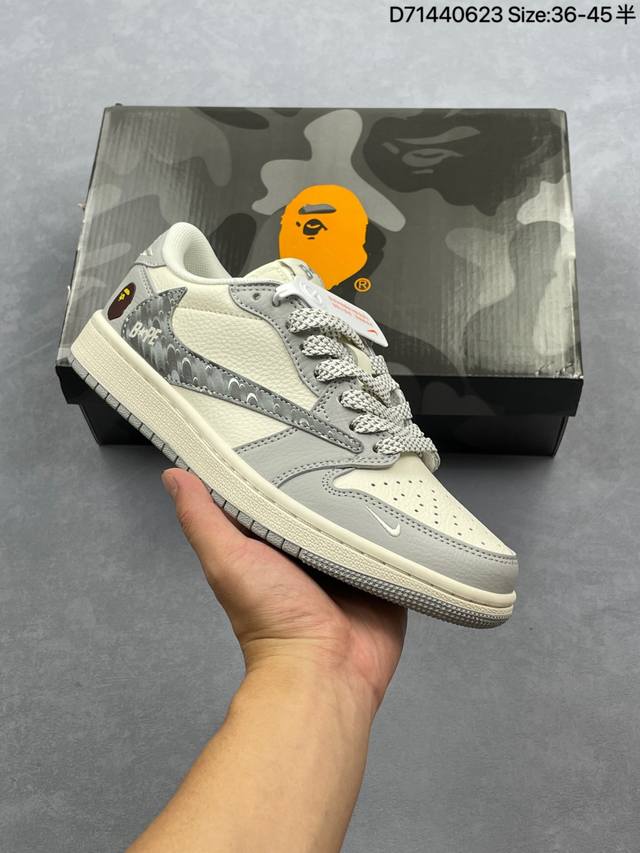 Corporate Nike Air Jordan 1 X Travis Scott Aj1 Inverted Hook Joe One Inverted Ho