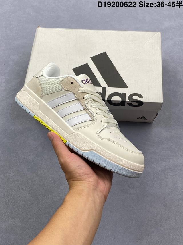Adidas Entrap basketball style casual shoes real shot first combines style eleme