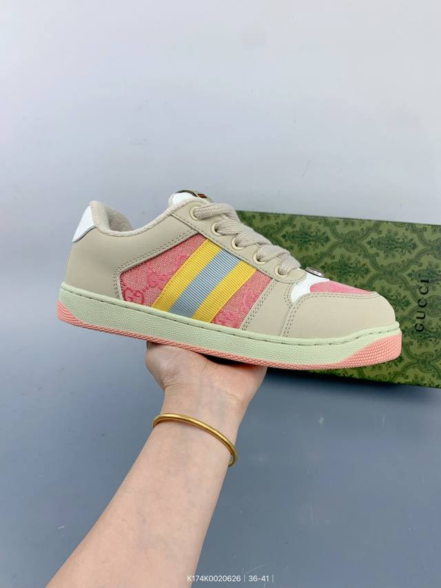Gucci Men's and Women's Shoes Gucci Screener Series Old Dirty Shoes Empty Glue G