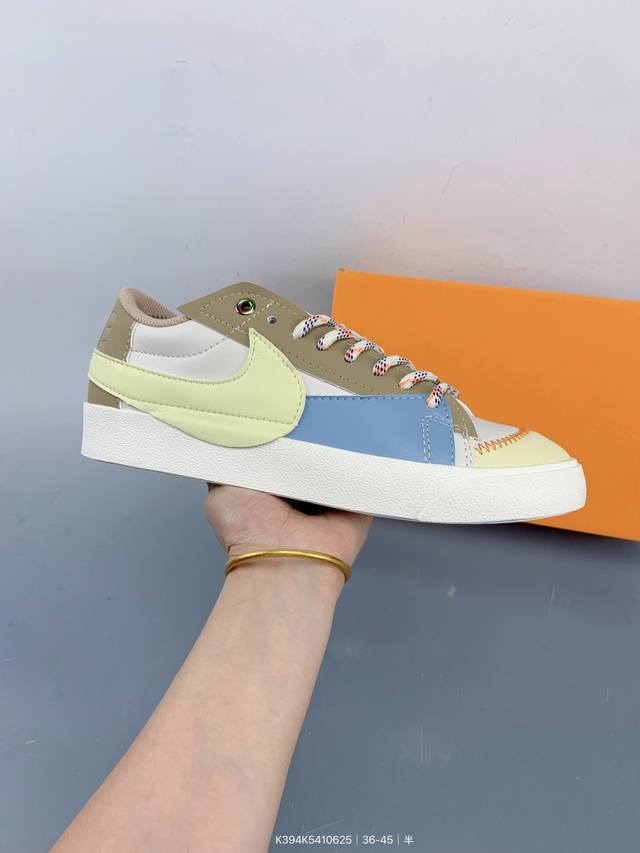 Corporate-level Nk Blazer Low'77 Jumbo classic versatile low-top pioneer casual