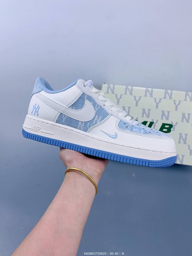 Corporate Nike Air Force 1 '07 Low "Mlb Joint White Light Blue" Air Force One lo