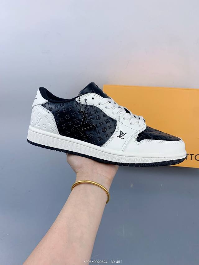 Air Jordan 1 Low X Lv joint low-top pure original factory product The shoe body