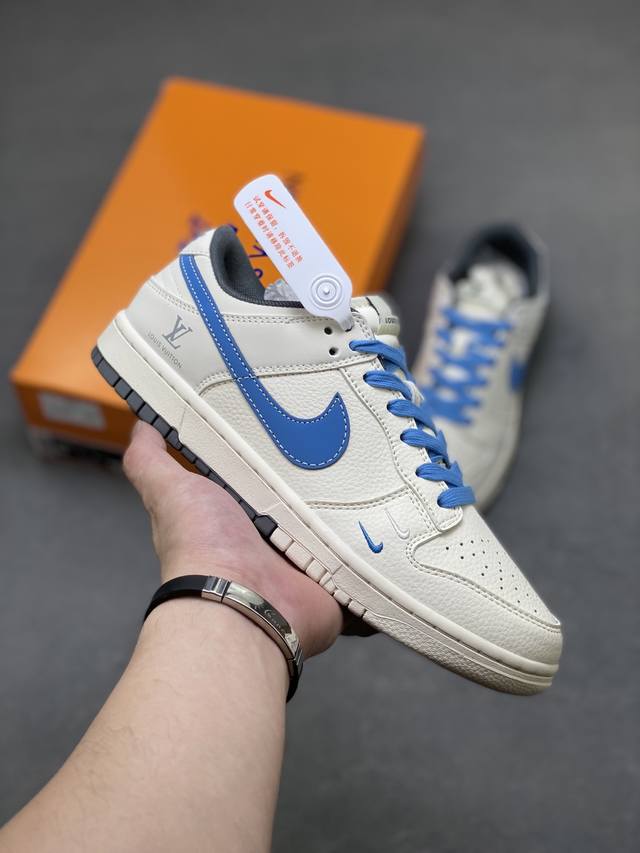 Overseas hit limited edition! Nike Air Dunk Low 1 "Lv joint Gulf Blue double spe