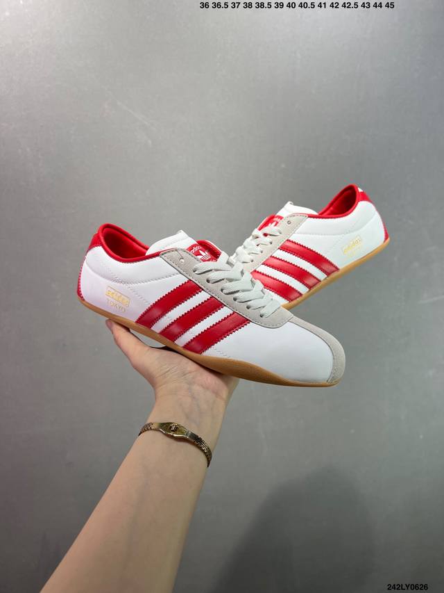 Adidas Tokyo W clover casual non-slip wear-resistant low-top sneakers The excell