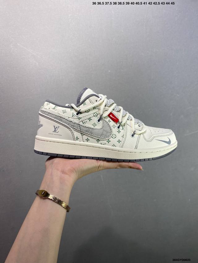 Corporate-level Nike Air Jordan 1 Low custom color Custom Aj joint-high-end cust