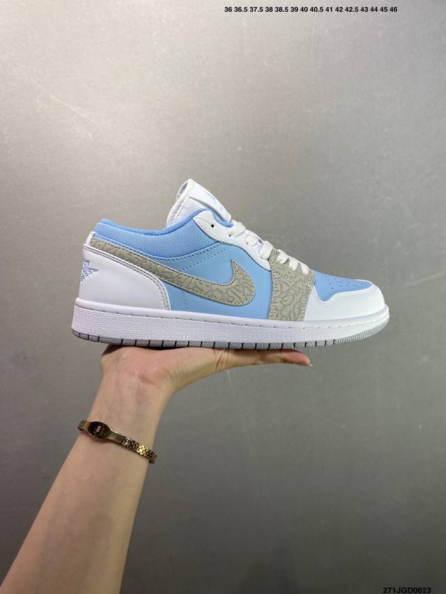 Nike Air Jordan 1 Low Aj1 Joe 1 low-top casual sneakers synchronized with the of