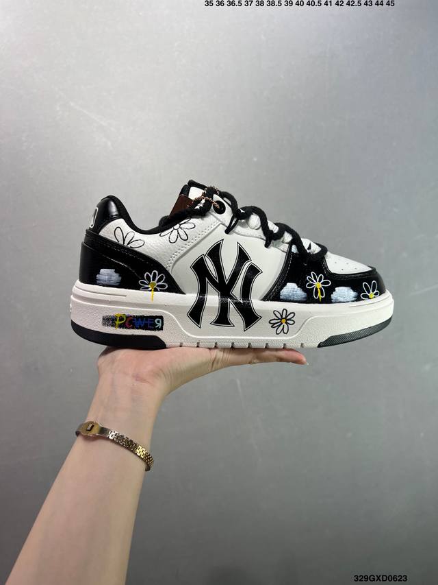 Company-level Mlb Ny printed internet celebrity dad shoes graffiti prank Inner h