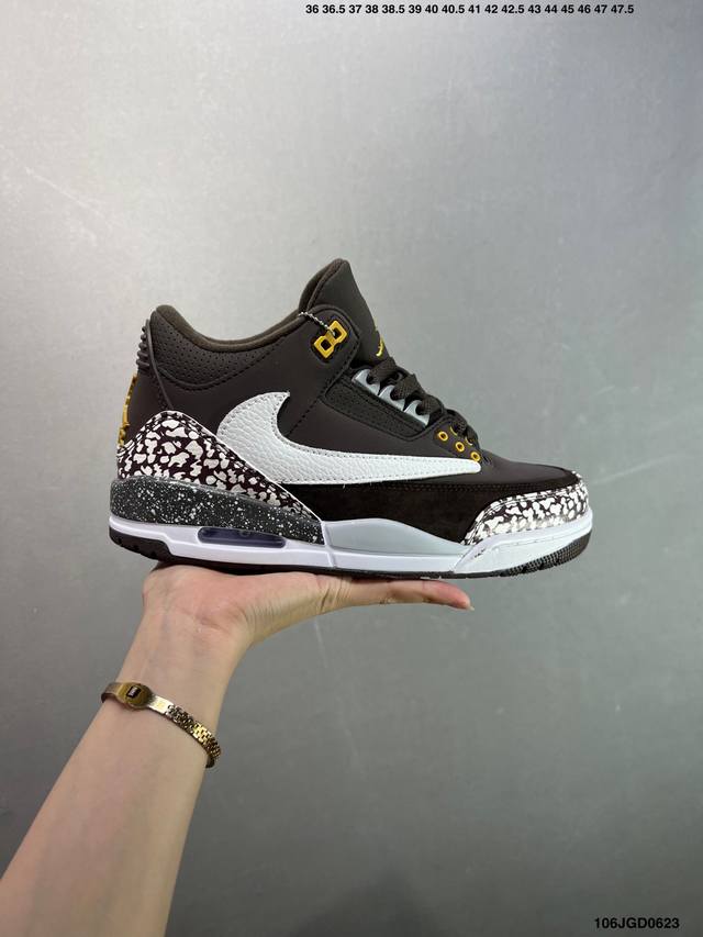 Air Jordan 3 Retro Aj3 Jordan 3 Retro casual sports culture basketball shoes. Th