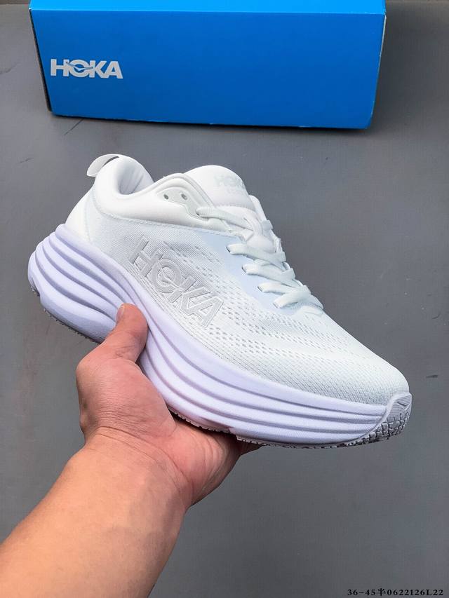 Hoka One One M Bondi 8 Low-Top Running Shoe The Bondi takes a bold step forward