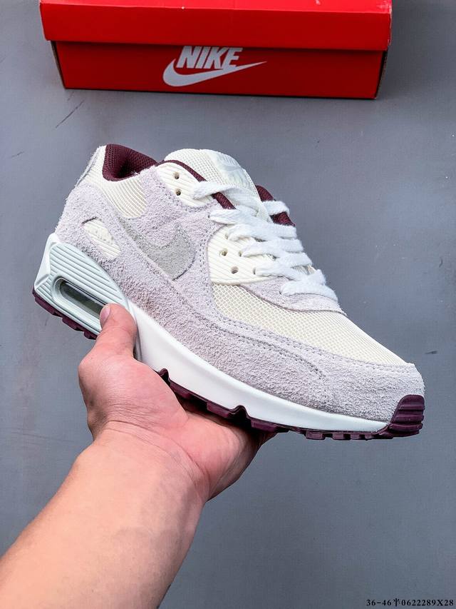 Company level! Nike Wmns Nike Air Max 90 Oreo Half Palm Air Cushion Full Leather